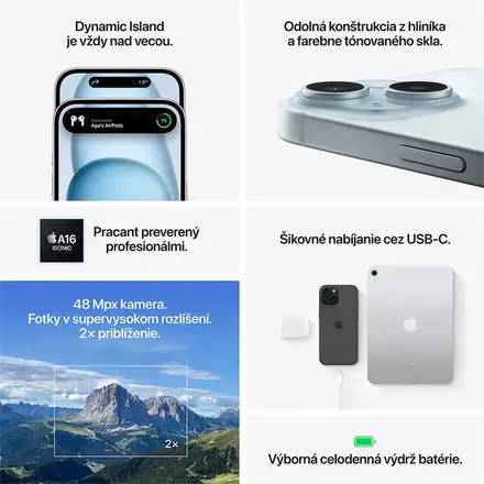 iPhone 15 128 GB modrá *Trieda C*