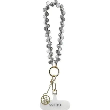 Guess Univerzálny Popruh na Ruku Crystals 4G Charm čierny