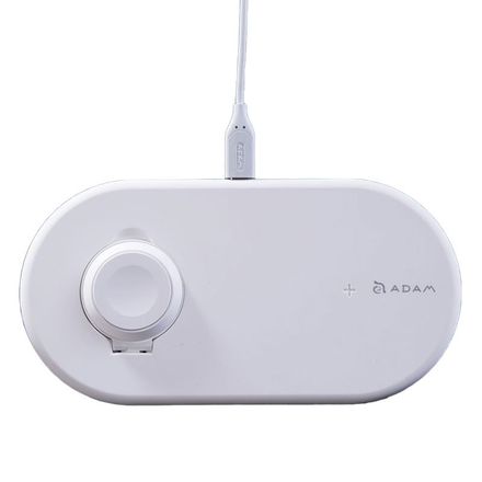 Adam Elements Omnia Q2 2-in-1 Fast Charging Stand - White *Rozbalený*