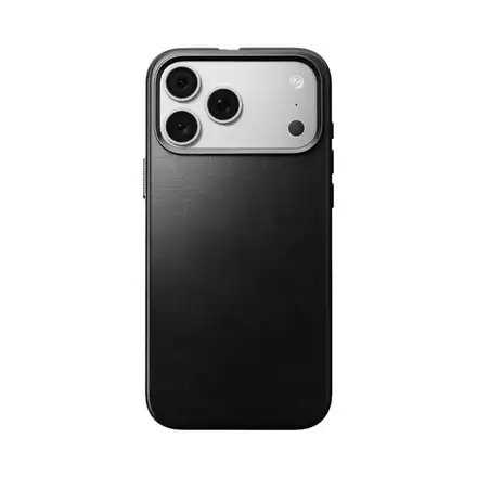 Nomad kryt Traditional Leather Case Magsafe pre iPhone 18 Pro - Black