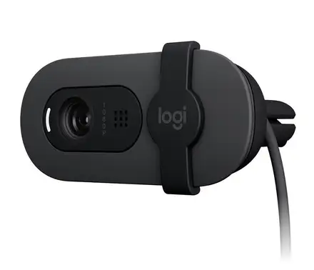 Logitech BRIO 100 - webcam, Full HD, USB - grafitová