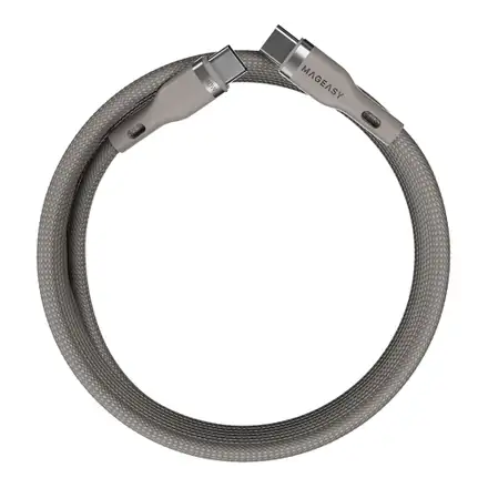 SwitchEasy USB-C kábel Magnetic Wire Fast Charging Cable 2m 240W - Taupe Gray