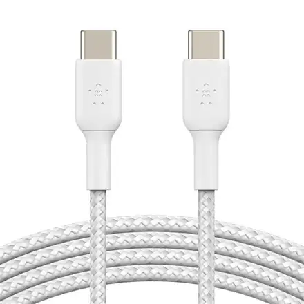 Belkin kábel Boost Charge Braided USB-C to USB-C 1m - White