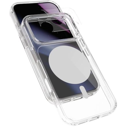 Epico Dot Mag+ Case iPhone 17 Pro Max/18 Pro Max Qi2 & MagSafe Compatible - grey (crossbody ready & camera island protec
