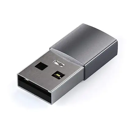 Satechi adaptér USB 3.0 to USB-C - Space Gray Aluminium