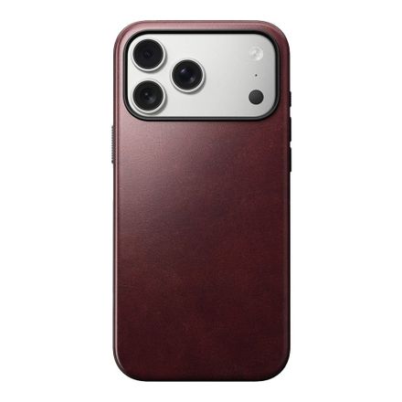 Nomad kryt Modern Leather Case MagSafe Horween pre iPhone 17 Pro Max - Burgundy Chromexcel
