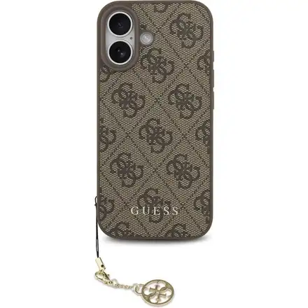 Guess 4G Charm MagSafe kryt iPhone 17 hnedý