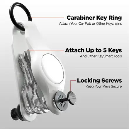 KeySmart Air Flex s púzdrom pre AirTag - biela