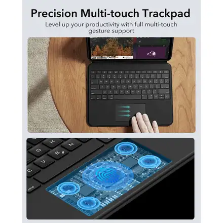 ESR klávesnica Ascend Keyboard Case pre iPad Air 13" M2/M3 2024/2025 EN - Black