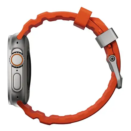 Nomad remienok Rocky Point Band pre Apple Watch 46/49mm - Magma/Natural