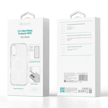 Devia Star Series 3 in 1 iPhone Protector Pack pre iPhone 17