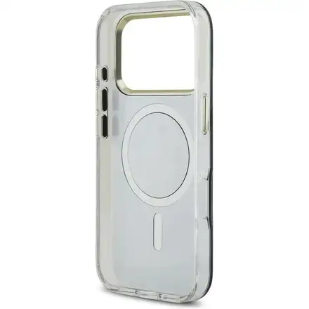 Guess PC/TPU Mirror 4G Glitter Logo MagSafe kryt iPhone 17 Pro zlatý