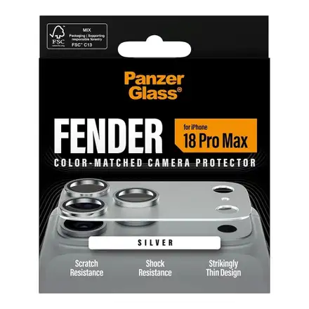 PanzerGlass Fender Camera Protection pre iPhone 18 Pro Max - Silver