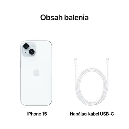 iPhone 15 256 GB modrá