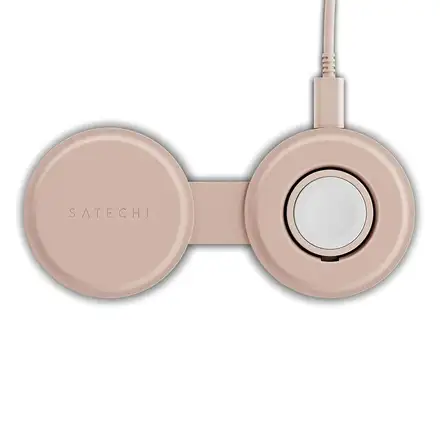 Satechi Qi2 OntheGo 2-in-1 Wireless Charger - Desert Rose