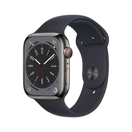 Apple Watch Series 8 GPS + Cellular 45mm puzdro z grafitovej nehrdzavejúcej ocele *Trieda B*
