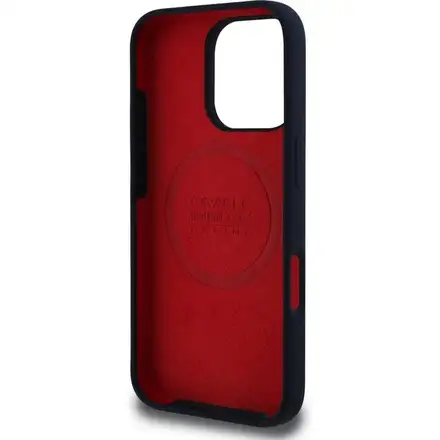 Red Bull Silicone Red Ring MagSafe Zadný Kryt pre iPhone 16 Pro Max modrý
