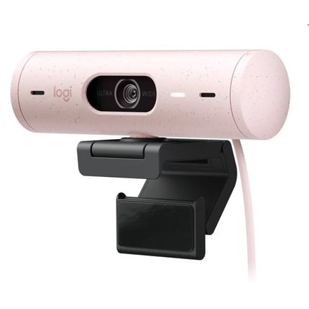Logitech BRIO 500 - webcam, Full HD - ružová
