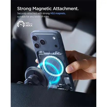 Spigen Essential MagSafe Wireless Car Charger Qi2 15W - Black