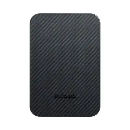 Pitaka Aramid Fiber Magnetic Power Bank Qi2 10 000 mAh - Black/Grey