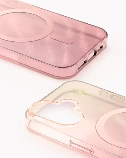iDeal Fashion Clear Case MagSafe iPhone 16 Rose Blush