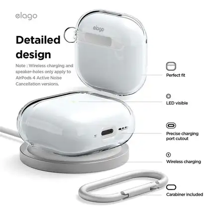 Elago puzdro TPU Hang Case pre Airpods 4/5 - Aqua Blue