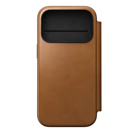 Nomad puzdro Modern Leather Folio Magsafe pre iPhone 17 Pro - English Tan
