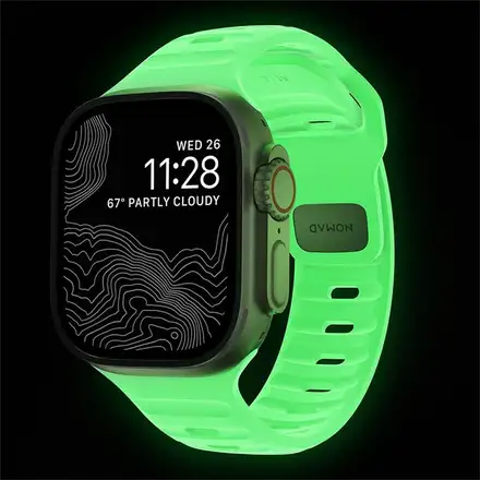 Nomad remienok Sport Strap pre Apple Watch 44-49mm - Glow 2.0