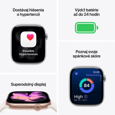 Apple Watch Series 11 GPS + Cellular 42mm Prírodný titán s kamenno sivým športovým remienkom - M/L