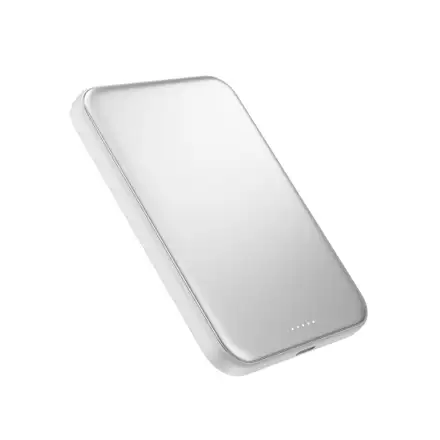 Epico UltraPack Qi2 25W Slim 5000mAh hliníková Mag+ bezdrôtová powerbanka EM55 - strieborná