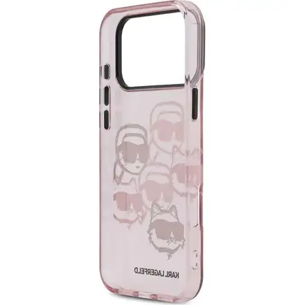 Karl Lagerfeld IML Multi K&CH Heads kryt iPhone 17 Pro Max ružový