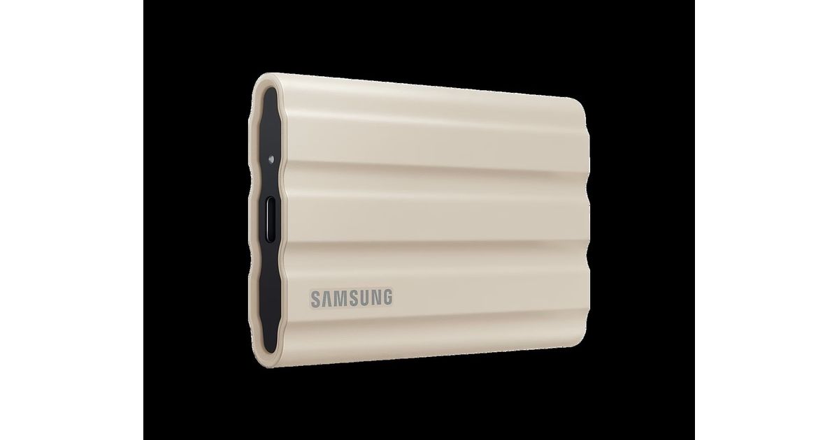 Samsung T7 Shield 1TB - externí SSD, USB3.2 Gen2, odolný IP65, bílý
