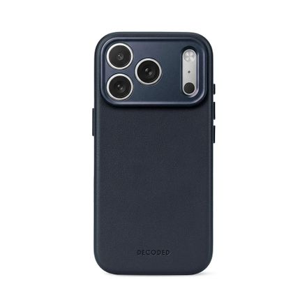 Decoded kryt Leather Case Magsafe pre iPhone 18 Pro - Midnight