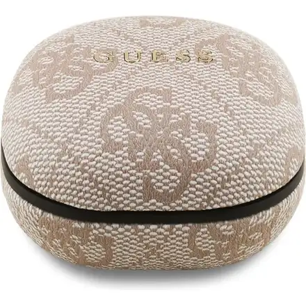 Guess PU 4G Metal Logo ENC TWS Bezdrôtové Slúchadlá ružové