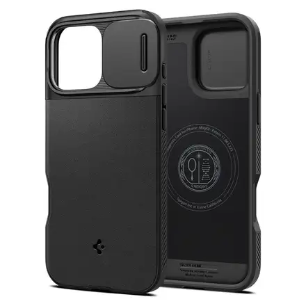Spigen kryt Optik Armor Magsafe pre iPhone 16 Pro Max - Black