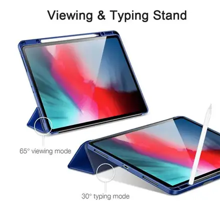 ESR puzdro Silicon Rebound Pencil Case pre iPad Pro 12.9" 2020 - Navy Blue