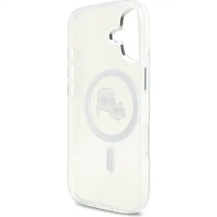 Karl Lagerfeld IML K&CH Heads Metal Frame MagSafe MagSafe kryt iPhone 17 priehľadná