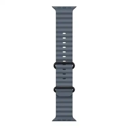 Apple Watch 49mm Anchor Blue Ocean Band - Black Titanium Finish