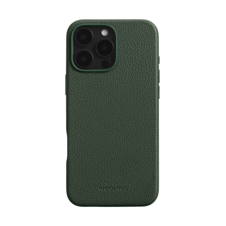 Woolnut Leather Case for iPhone 16 Pro Max - Green