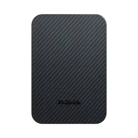 Pitaka Aramid Fiber Magnetic Power Bank Qi2 10 000 mAh - Black/Grey