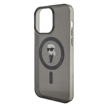 Karl Lagerfeld IML Ikonik MagSafe kryt iPhone 15 Pro Max čierny