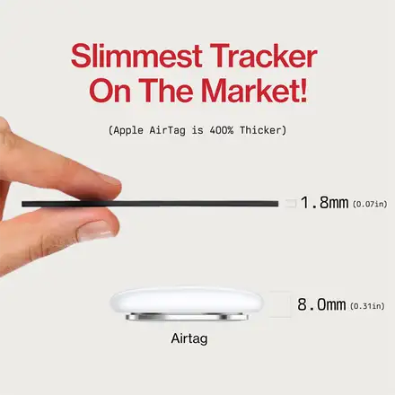 KeySmart SmartCard s Apple Find My - čierna