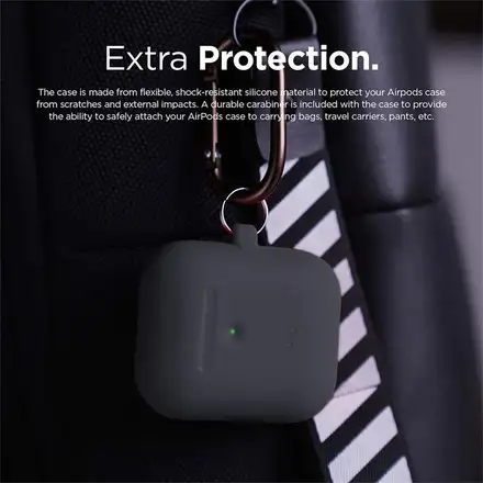 Elago Airpods 2 Silicone Hang Case - Dark Gray
