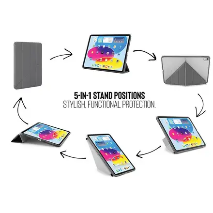 Pipetto puzdro Origami TPU Case pre iPad 10-11 Gen 2022/2025 - Grey