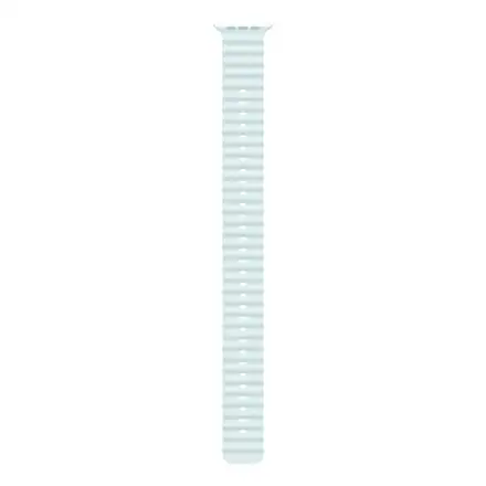 Apple Watch 49mm Ice Blue Ocean Band Extension - Natural Titanium Finish