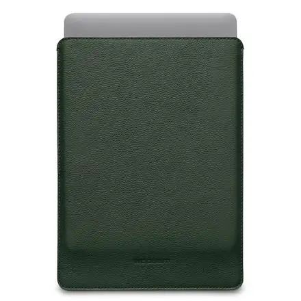 Woolnut Leather Sleeve for Macbook Pro 14 - Green
