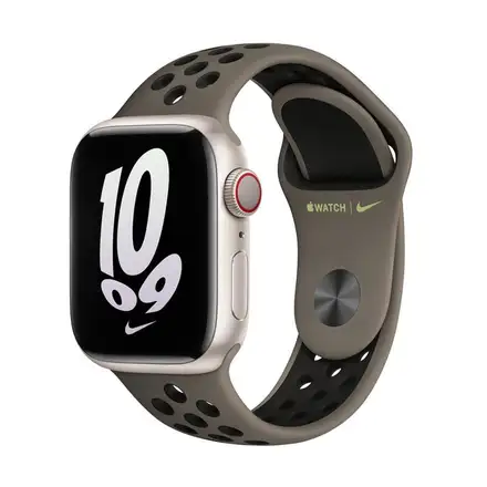 Apple Watch 41mm Olive Grey/Black Nike Sport Band *Rozbalený*