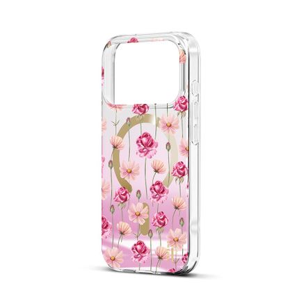 iDeal Fashion Mirror Case MagSafe iPhone 17 Pro / 18 Pro Rose Blush Floral