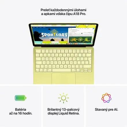 MacBook Neo 13" Apple A18 Pro 6C CPU 5C GPU 8GB 256GB Indigo SK