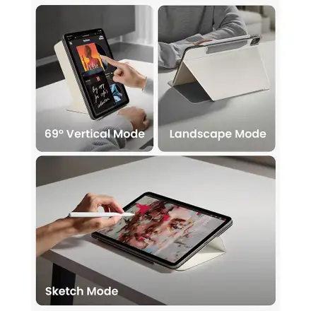 Tomtoc puzdro Detachable Folio Case pre iPad Pro 13" M4/M5 - Ivory